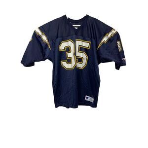 Vintage Champion NFL San Diego Chargers #35 Jersey Mens Size 52 Butts Tolbert